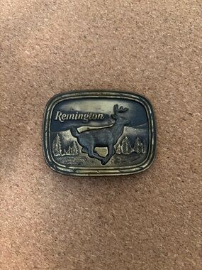 Remington whitetail belt buckle
